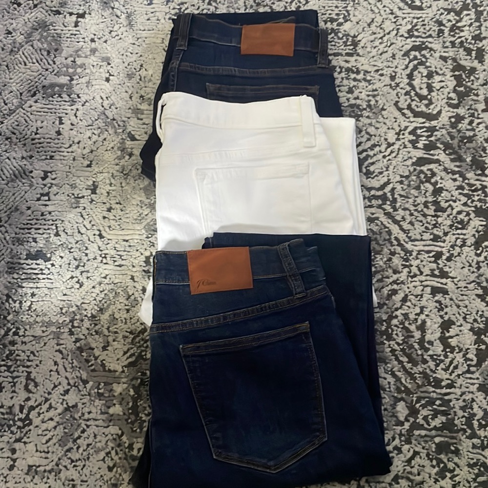 3 JCREW SZ 29 Toothpick jeans